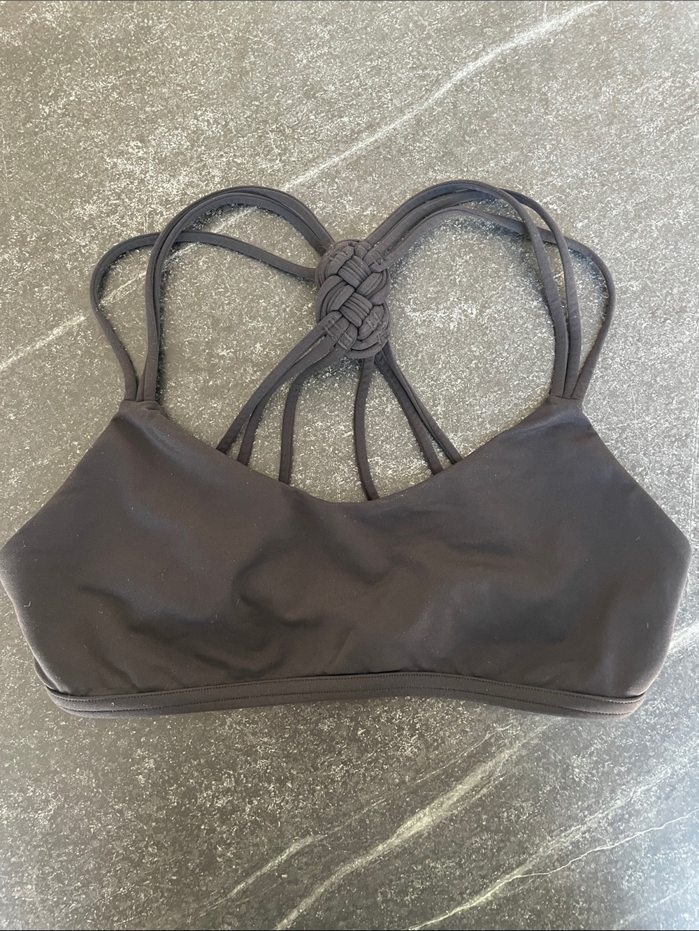 Lululemon Love Knot Bra - Black Knotted-Strappy Sports Bra Size 6